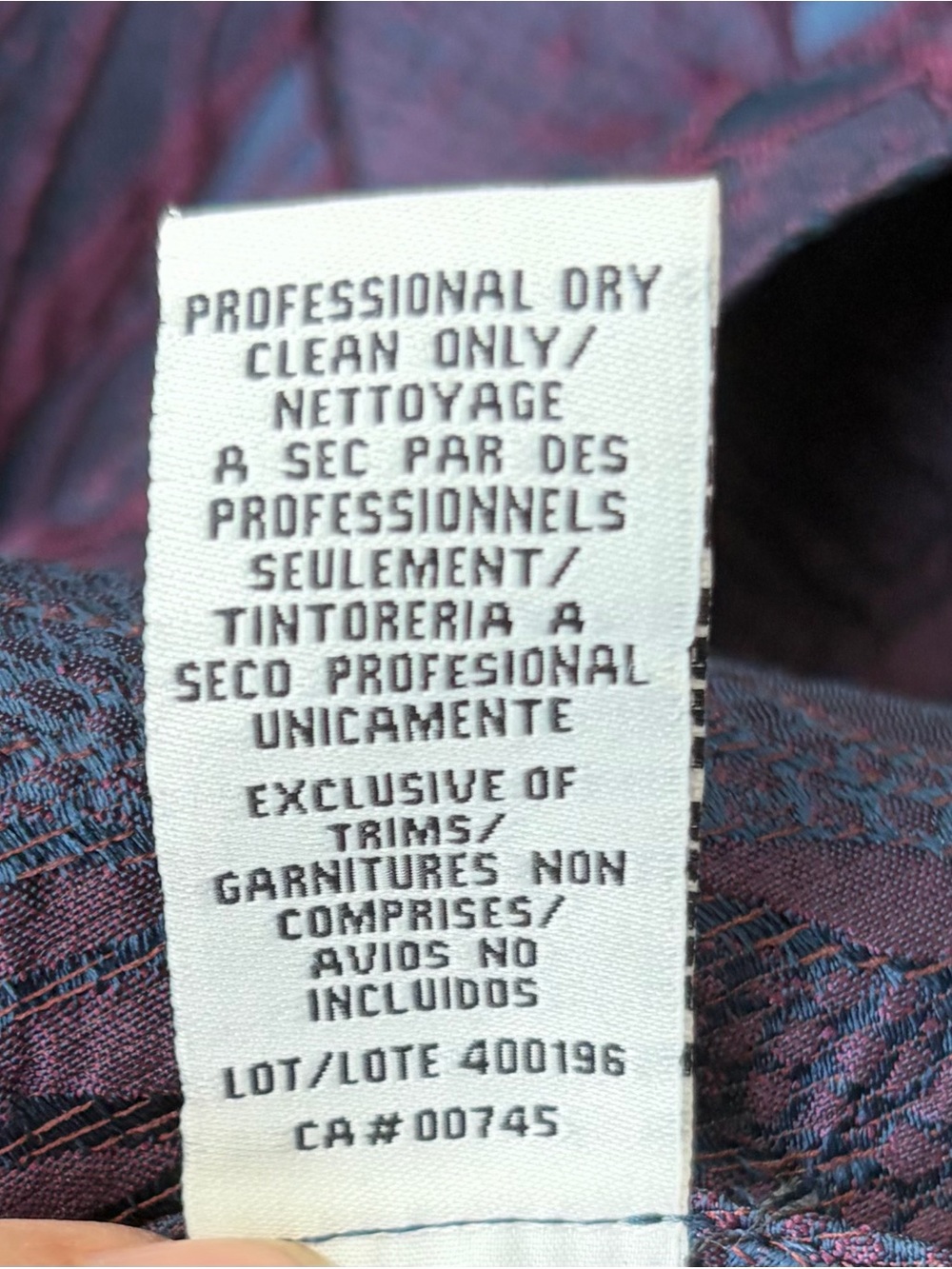 Monique Lhuillier Navy/Plum Flounce Fit Flare Midi Dress Sz 4 EUC Designer Luxe - Picture 7 of 7